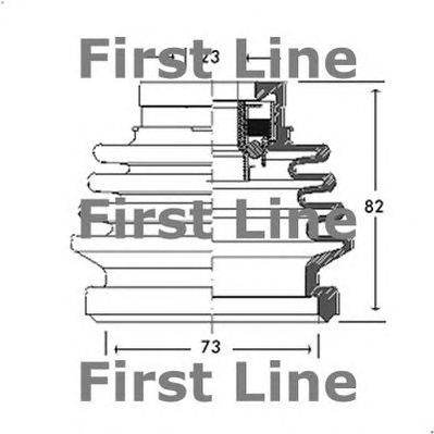 FIRST LINE fcb2688 -  Пыльник, приводной вал